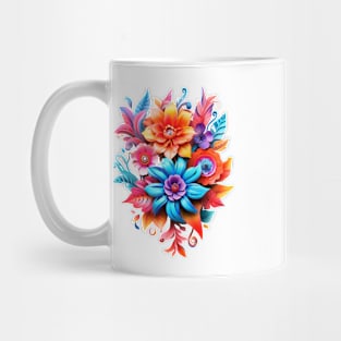 Floral Delight: 3D Mug Wrap for Coffee Lovers Mug